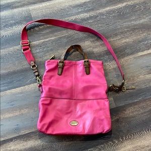 Fossil fold-over purse